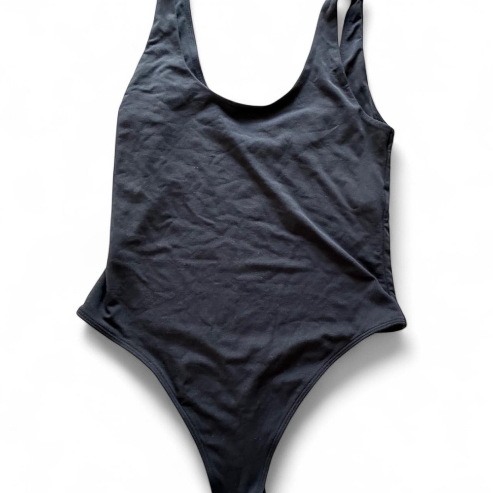Black Sleeveless Bodysuit